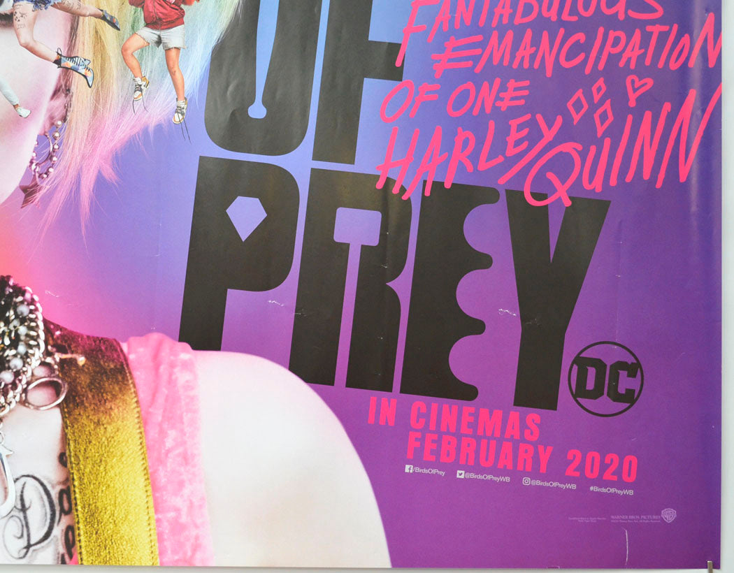 BIRDS OF PREY: AND THE FANTABULOUS EMANCIPATION OF ONE HARLEY QUINN (Bottom Right) Cinema Quad Movie Poster