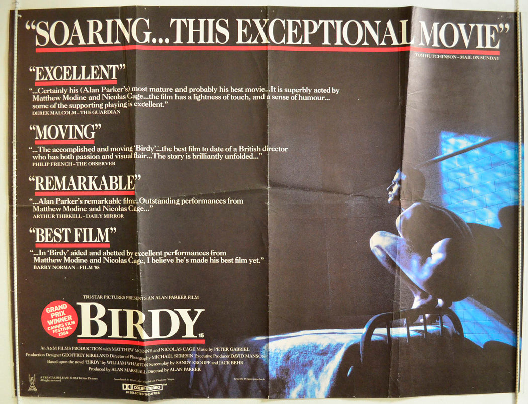 Birdy Original British Quad Poster - Film Poster - Movie Poster