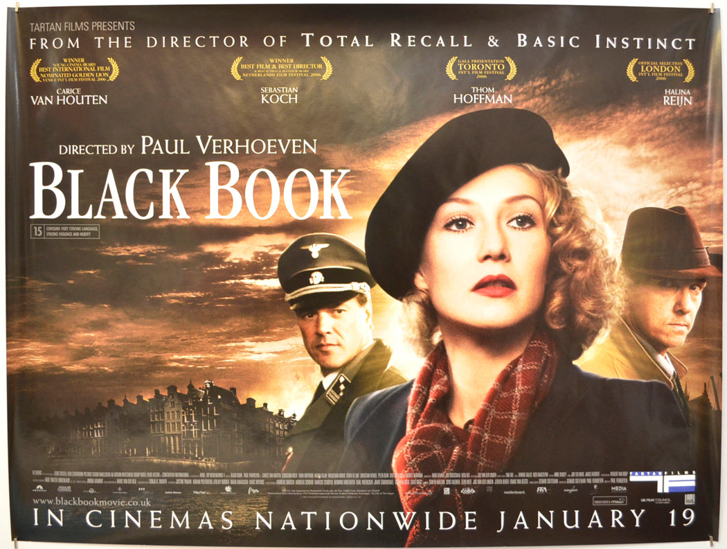 Black Book (a.k.a. Zwartboek) Original Quad Poster - Film Poster - Movie Poster