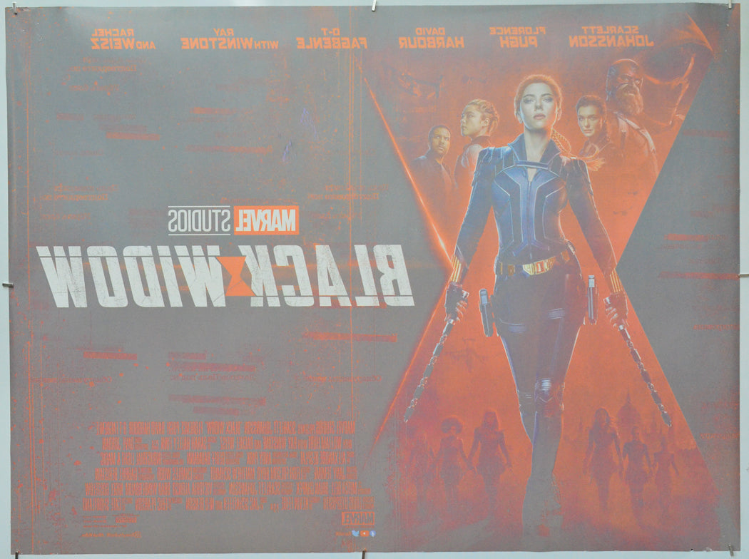 Black Widow (Back) Cinema Quad Movie Poster