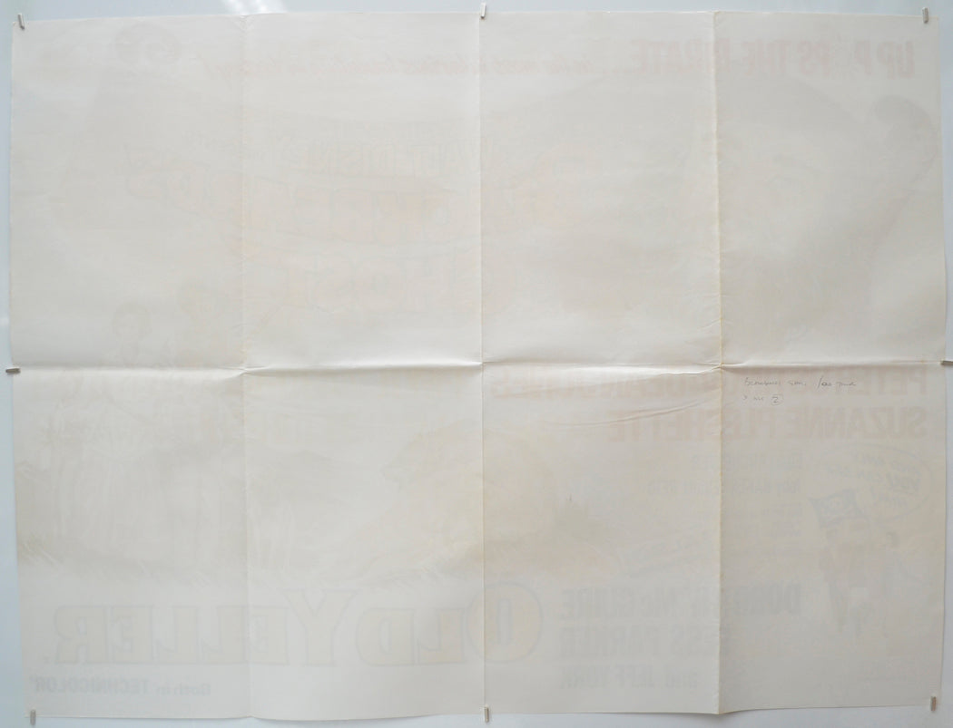 BLACKBEARD’S GHOST / OLD YELLER (Back) Cinema Quad Movie Poster