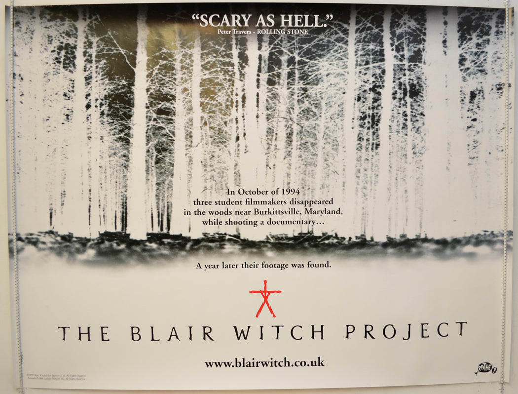 The Blair Witch Project (Teaser / Advance Version) Original Quad Poster - Film Poster - Movie Poster