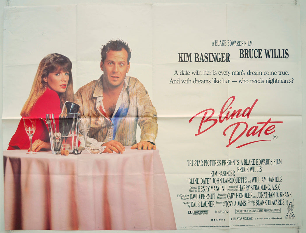 Blind Date Original Quad Poster - Film Poster - Movie Poster
