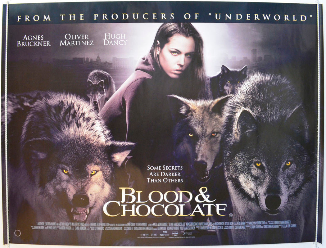 Blood And Chocolate Original British Quad Poster - Film Poster - Movie Poster