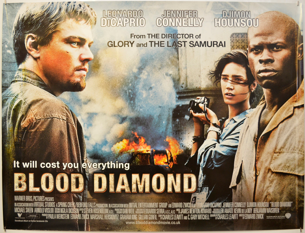 Blood Diamond Original Quad Poster - Film Poster - Movie Poster