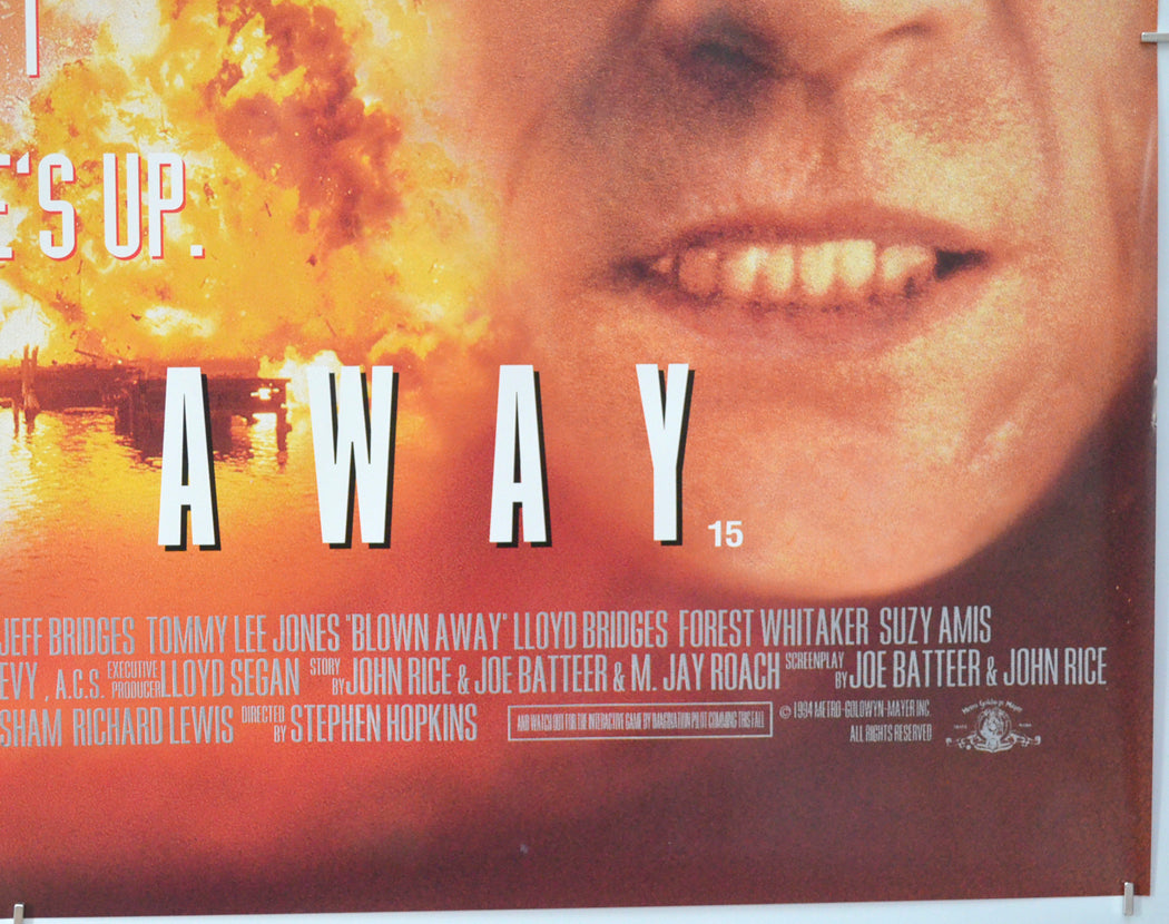 BLOWN AWAY (Bottom Right) Cinema Quad Movie Poster