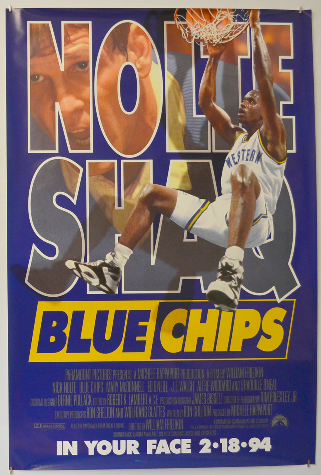 Blue Chips Original One Sheet Poster - Film Poster - Movie Poster