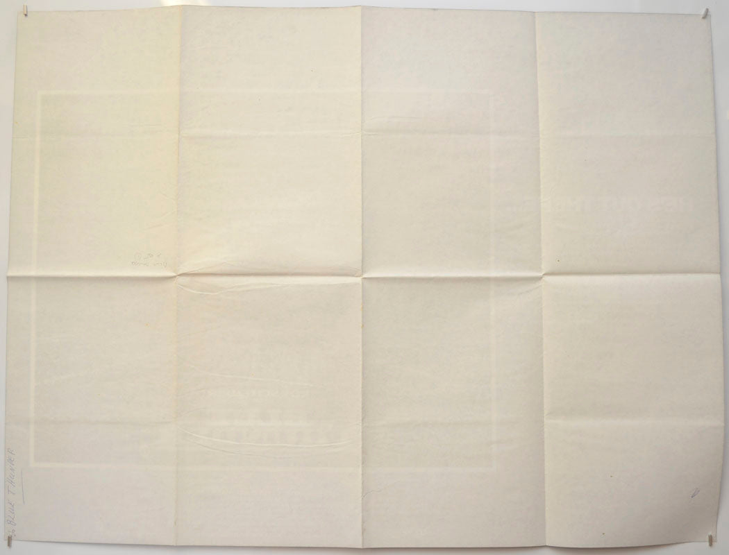 BLUE THUNDER (Back) Cinema Quad Movie Poster