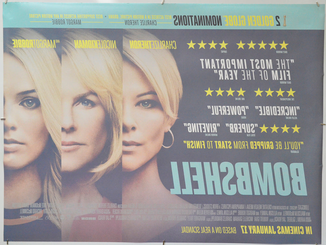 Bombshell (Back) Cinema Quad Movie Poster