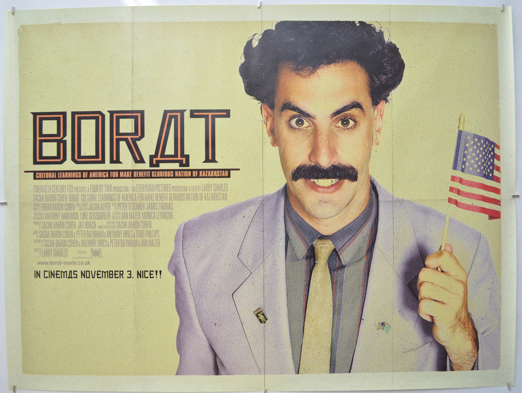Borat Original Quad Poster Film Poster Movie Poster Pastposters borat-original-quad-poster-film-poster-movie-poster-pastposters