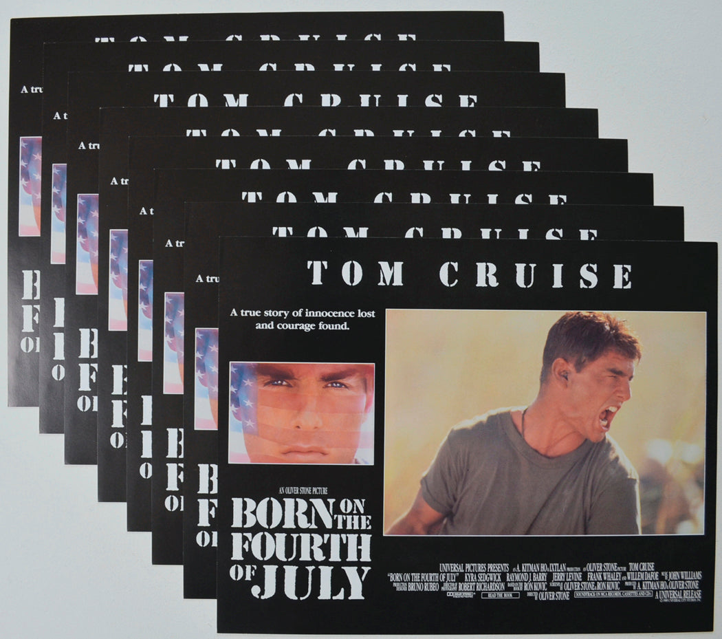 BORN ON THE FOURTH OF JULY (Full View) Cinema Set of Lobby Cards