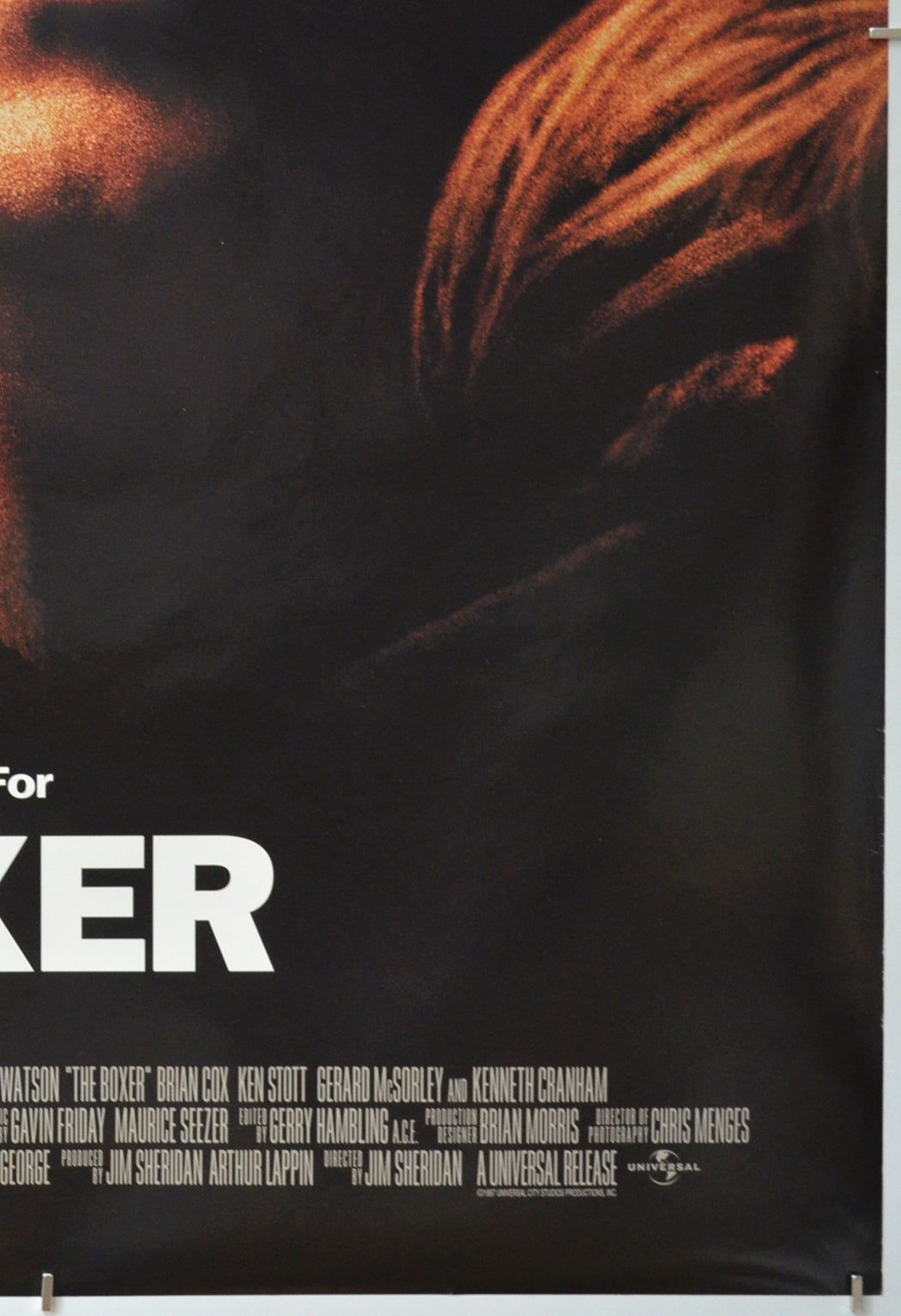 THE BOXER (Bottom Right) Cinema One Sheet Movie Poster