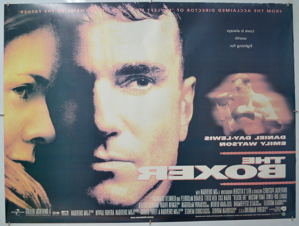 THE BOXER (Back) Cinema Quad Movie Poster