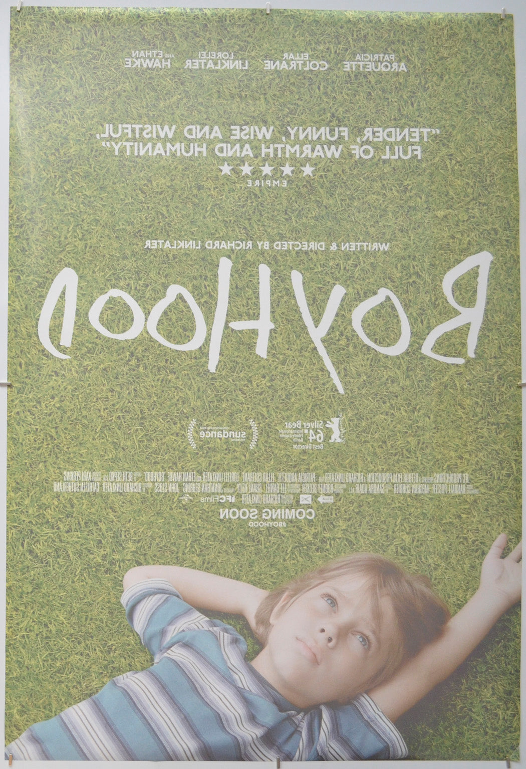 Boyhood (Back) Cinema One Sheet Movie Poster