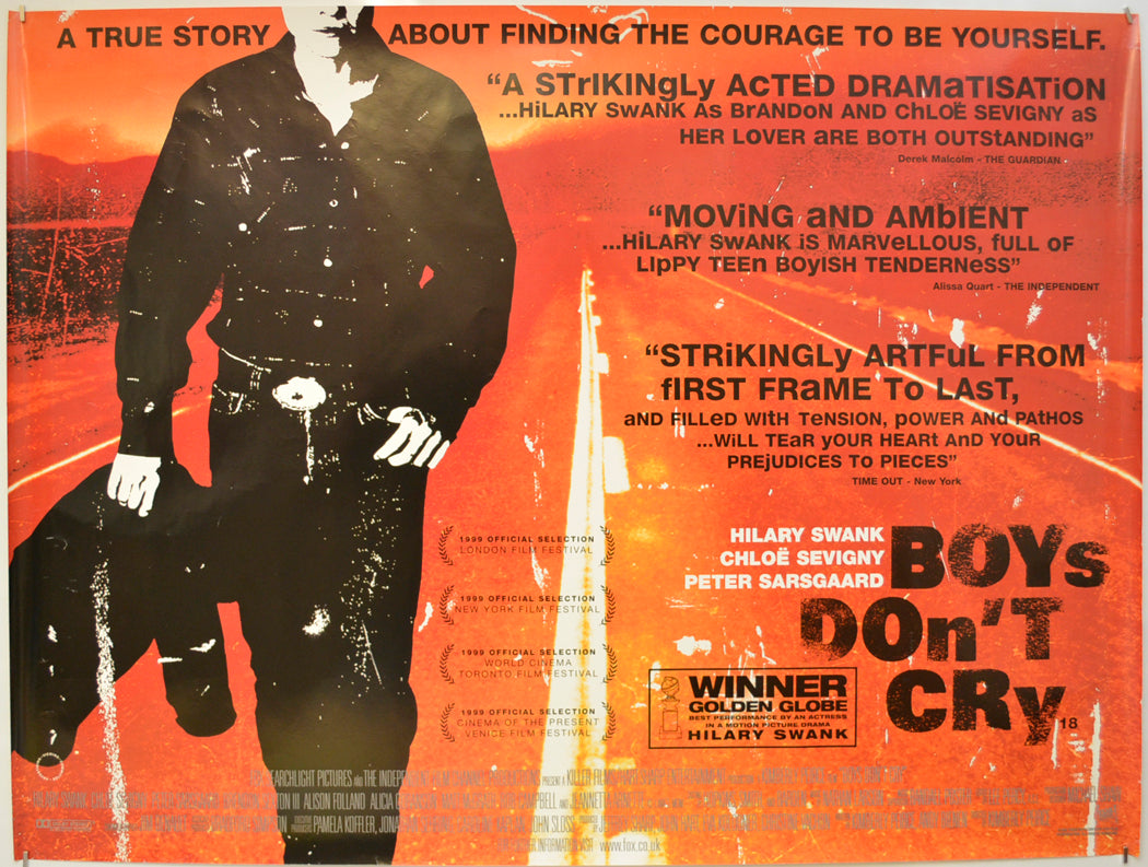 Boys Don't Cry Original Quad Poster - Film Poster - Movie Poster