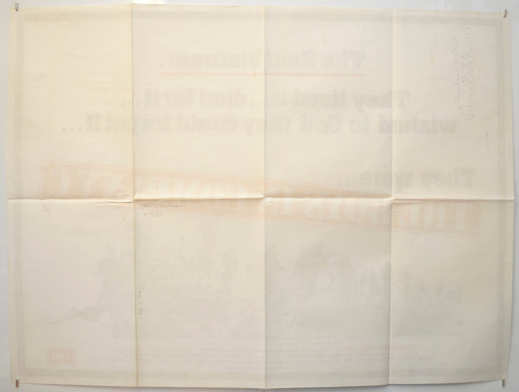 THE BOYS IN COMPANY C (Back) Cinema Quad Movie Poster