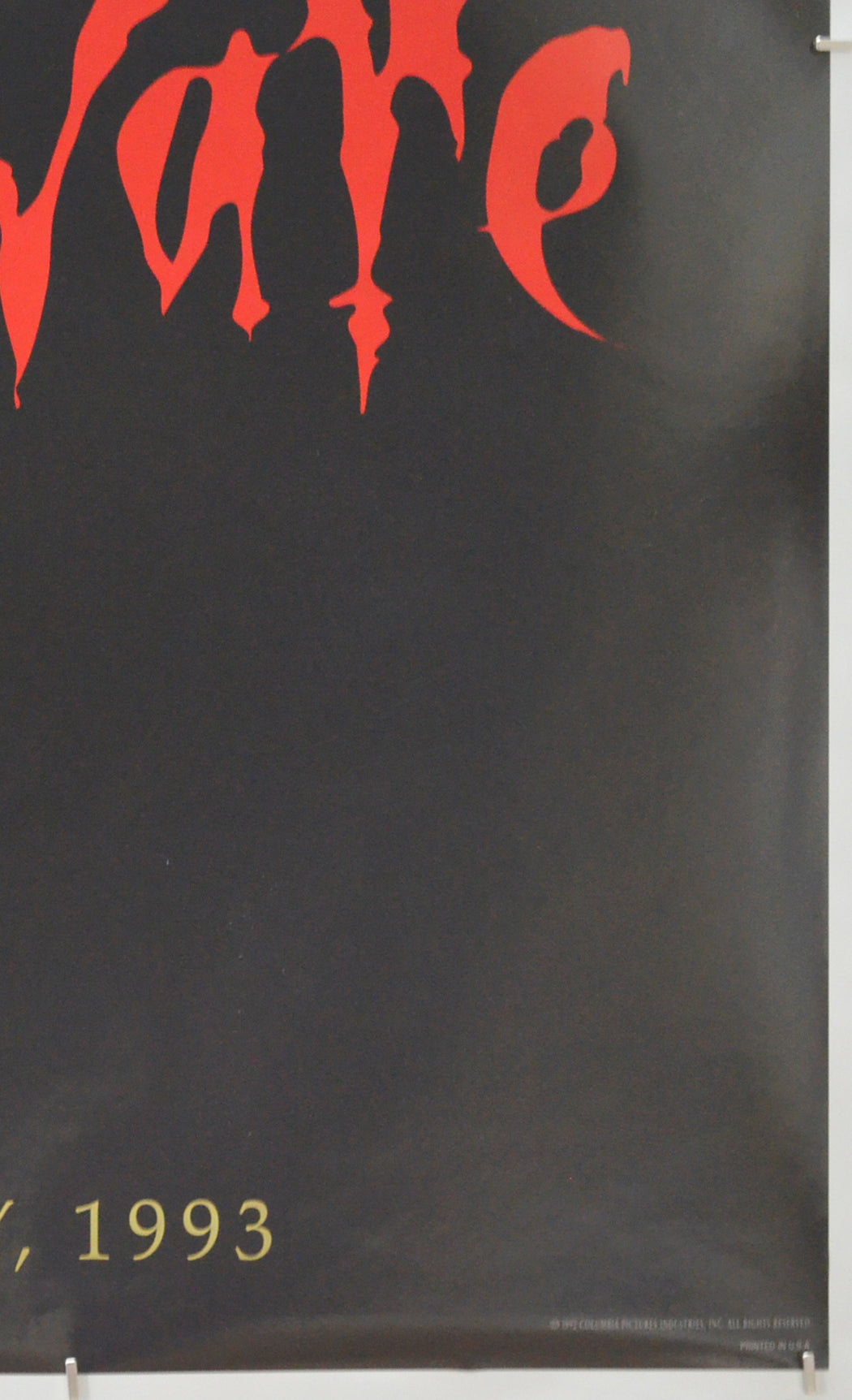 BRAM STOKER’S DRACULA (Bottom Right) Cinema One Sheet Movie Poster