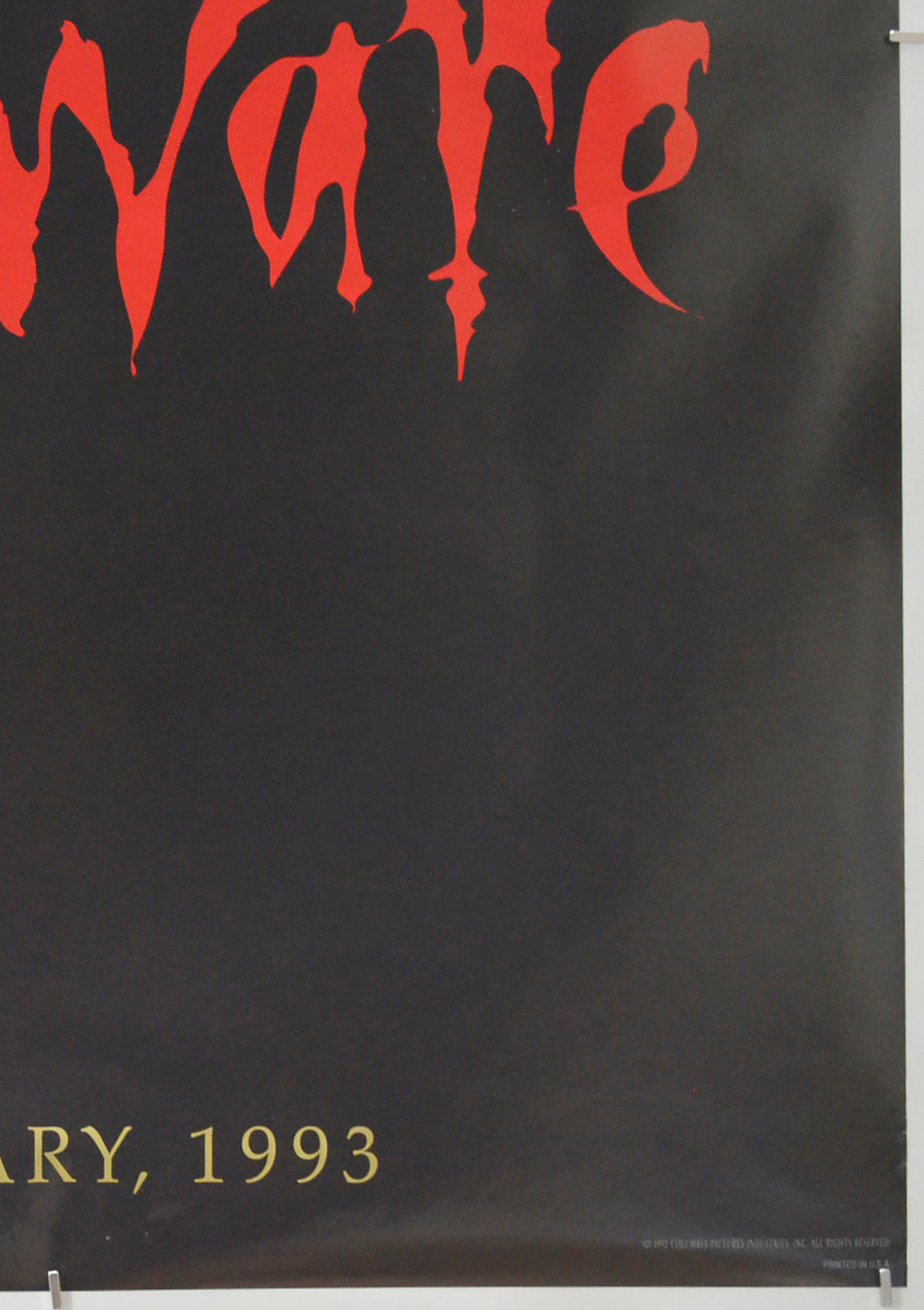 BRAM STOKER’S DRACULA (Bottom Right) Cinema One Sheet Movie Poster