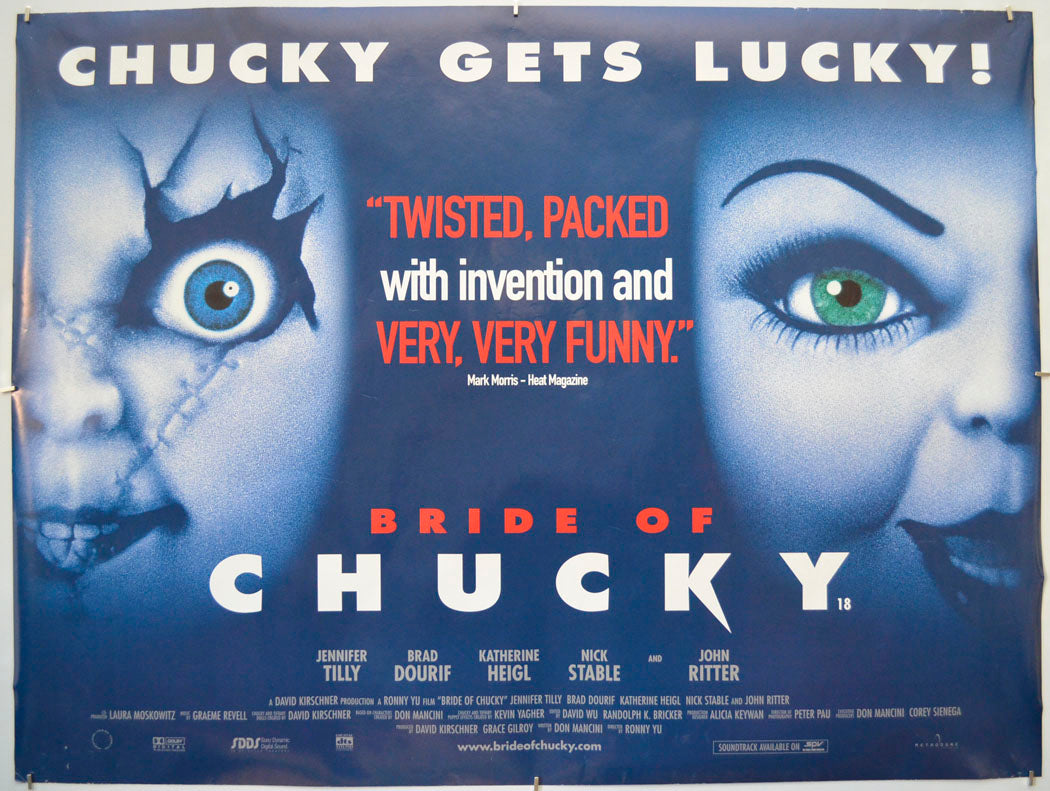 Bride Of Chucky Original Quad Poster - Film Poster - Movie Poster