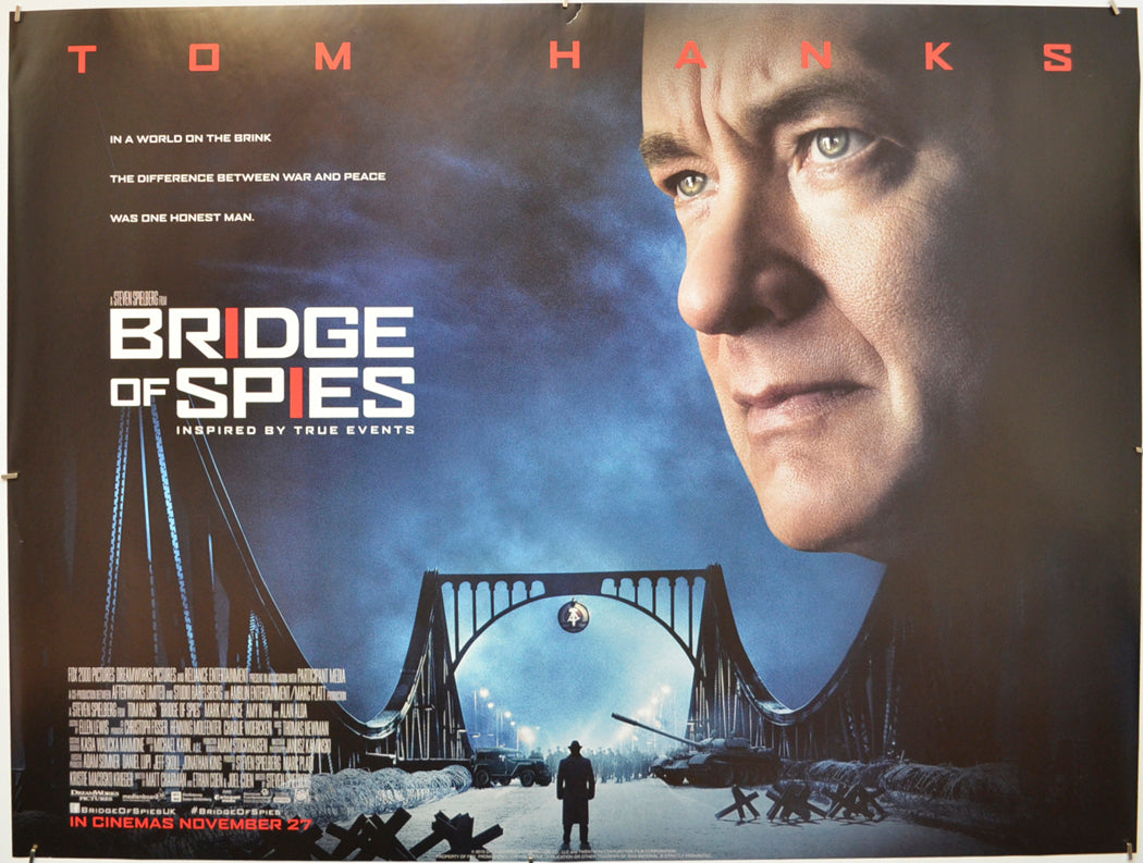 Bridge Of Spies Original Quad Poster - Film Poster - Movie Poster