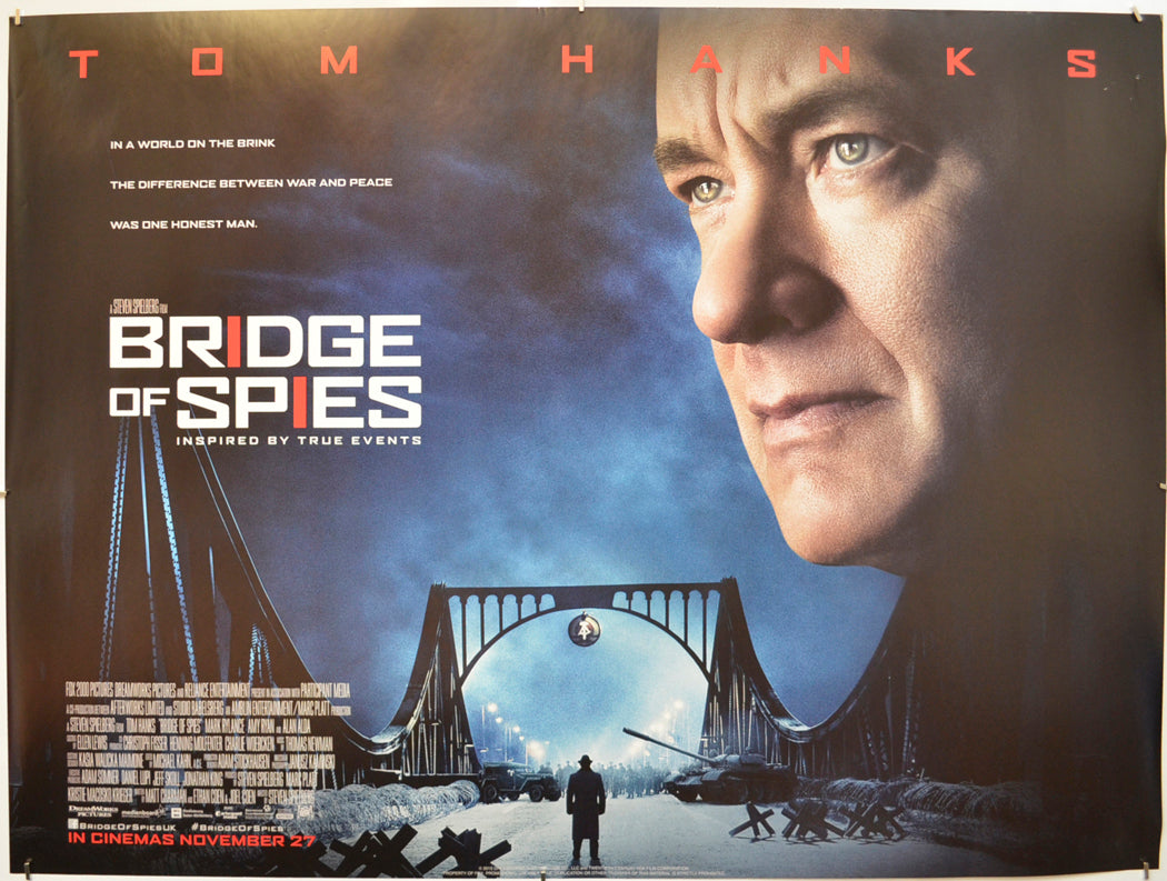 Bridge Of Spies Original Quad Poster - Film Poster - Movie Poster