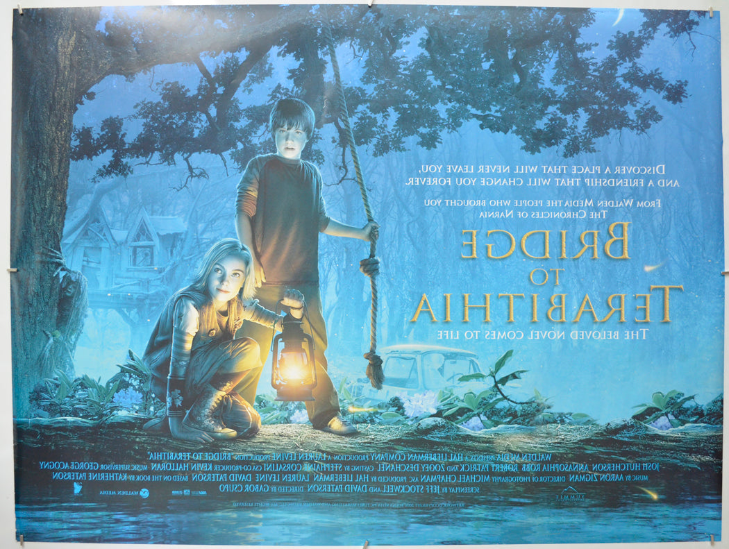 THE BRIDGE TO TERABITHIA (Back) Cinema Quad Movie Poster
