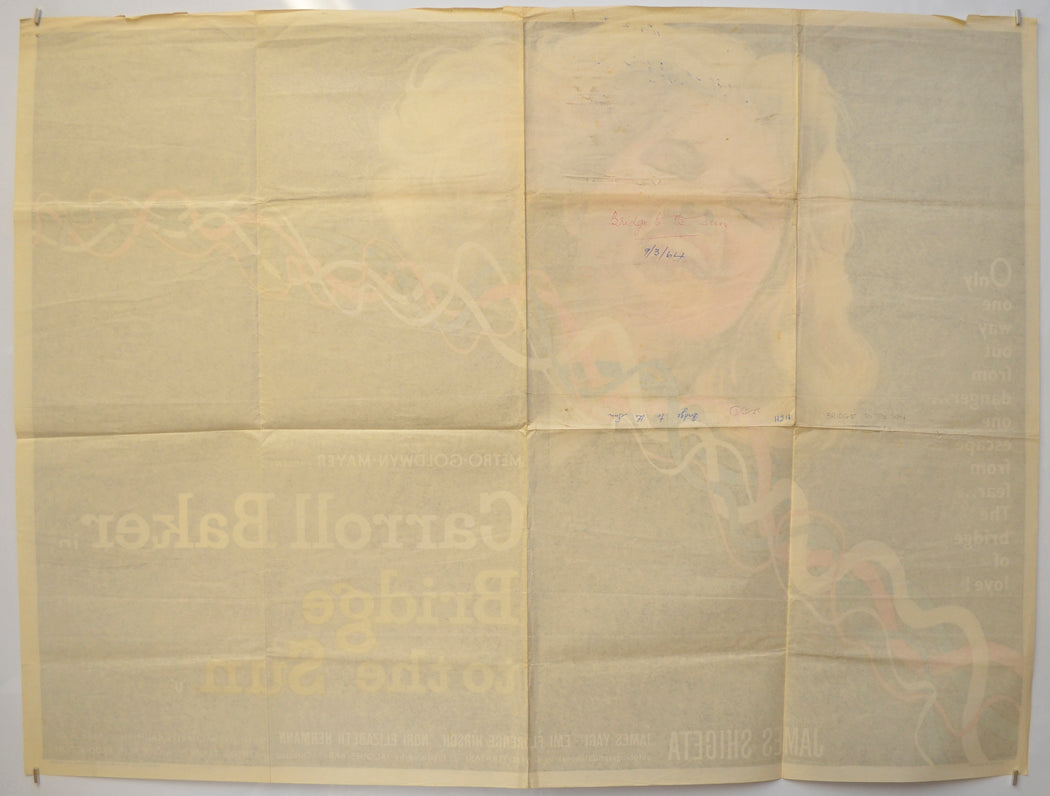 BRIDGE TO THE SUN (Back) Cinema Quad Movie Poster