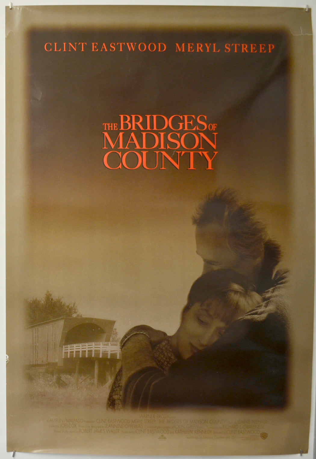The Bridges Of Madison County Original One Sheet Poster - Film Poster - Movie Poster