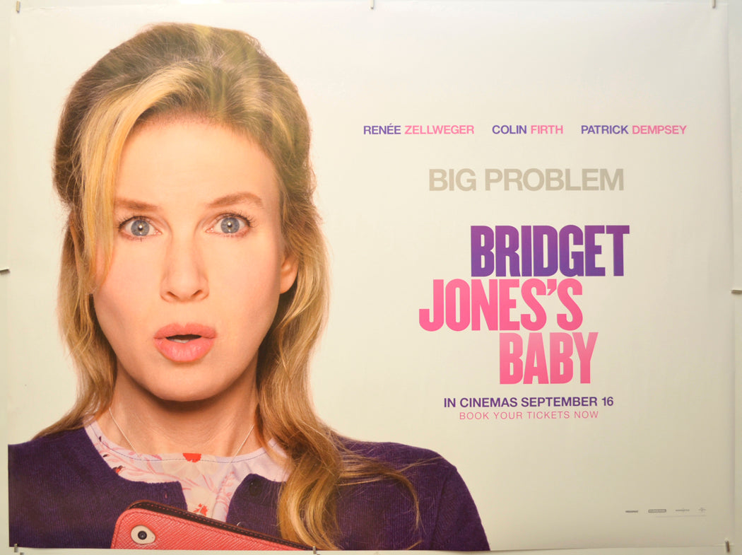 Bridget Jones's Baby (Teaser / Advance Version) Original Quad Poster - Film Poster - Movie Poster