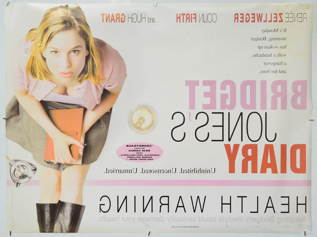 Bridget Jones’s Diary (Back) Cinema Quad Movie Poster