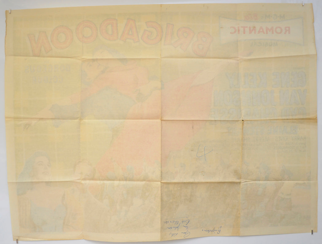 BRIGADOON (Back) Cinema Quad Movie Poster