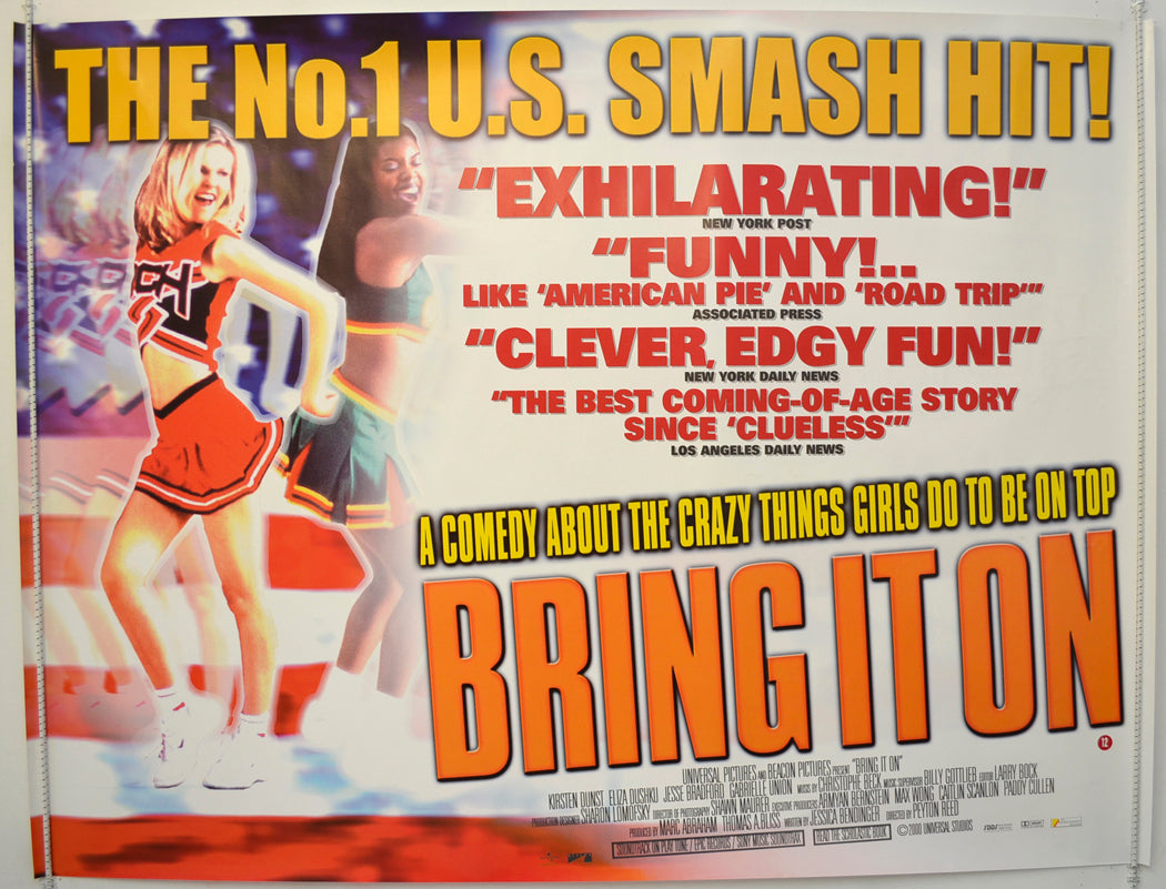 Bring It On Original Quad Poster - Film Poster - Movie Poster