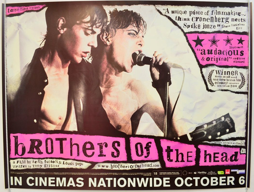 Brothers Of The Head Original Quad Poster - Film Poster - Movie Poster