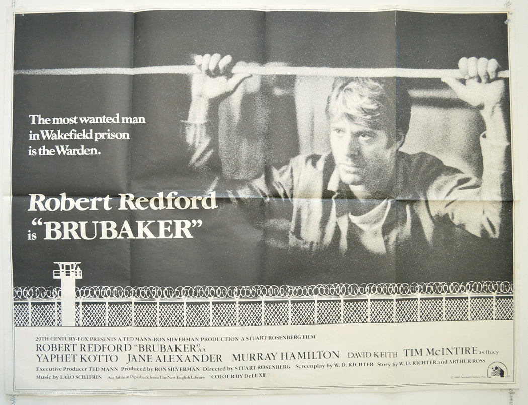 Brubaker Original British Quad Poster - Film Poster - Movie Poster