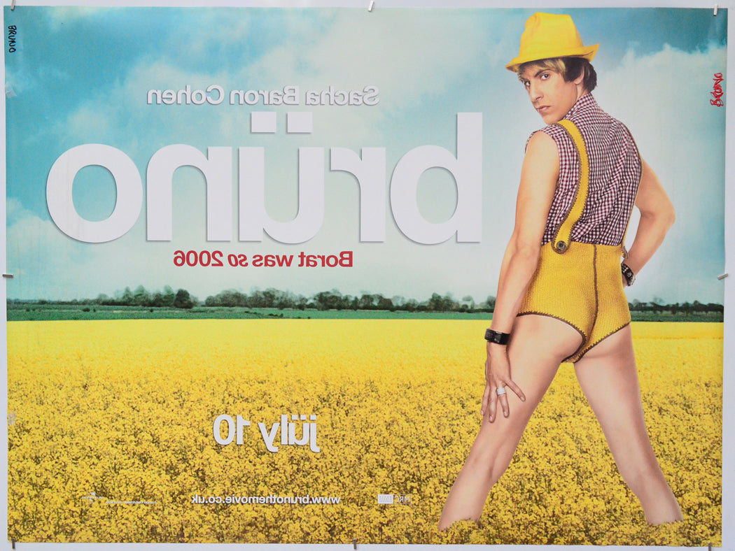 Bruno (Back) Cinema Quad Movie Poster