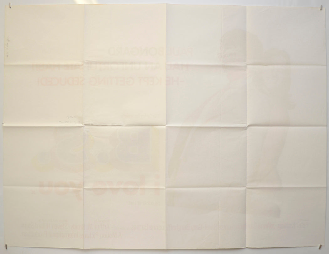 B.S. I LOVE YOU (Back) Cinema Quad Movie Poster