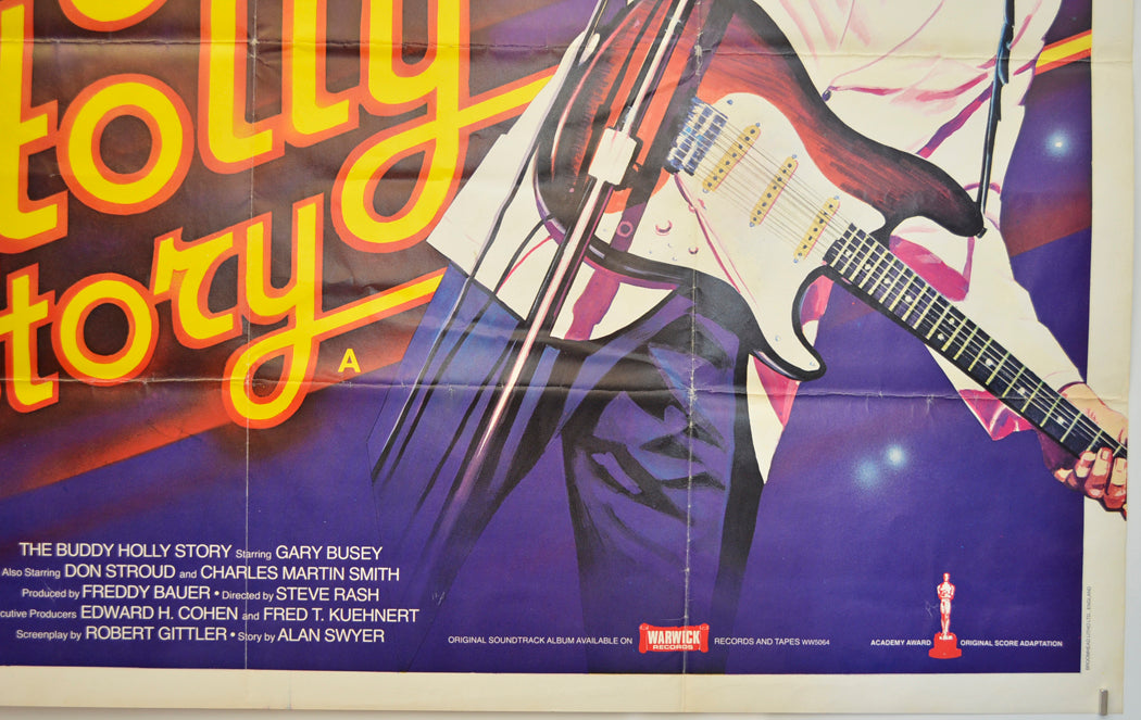 THE BUDDY HOLLY STORY (Bottom Right) Cinema Quad Movie Poster