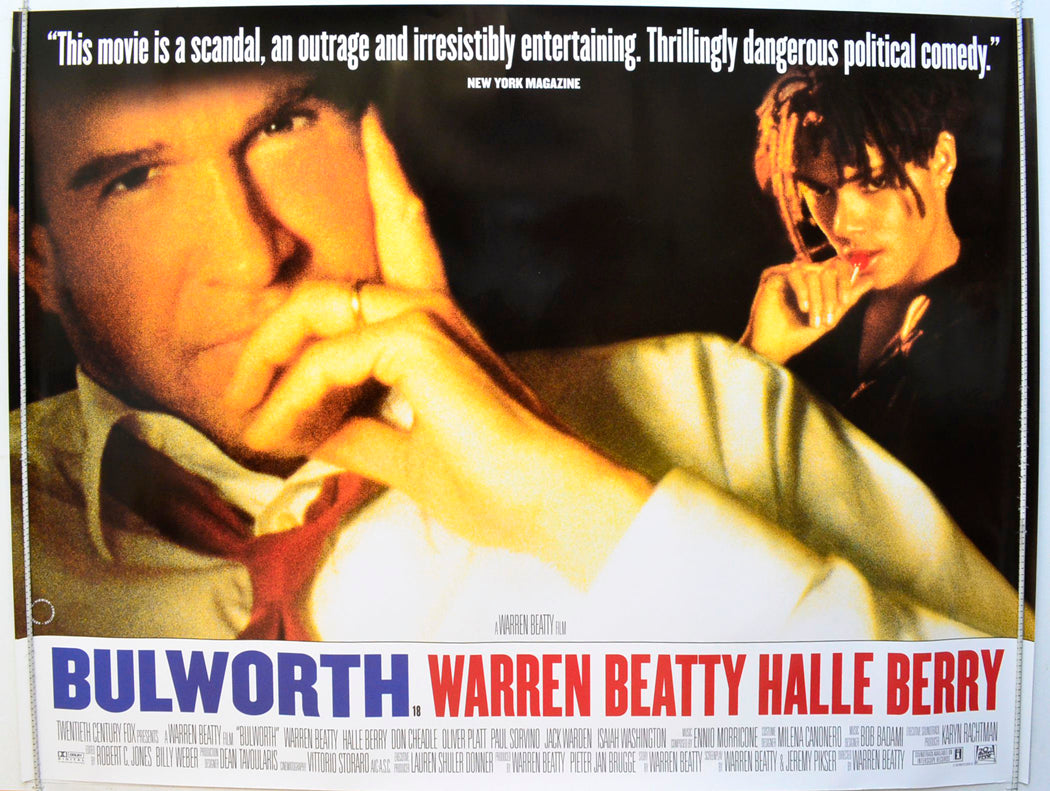 Bulworth Original British Quad Poster - Film Poster - Movie Poster