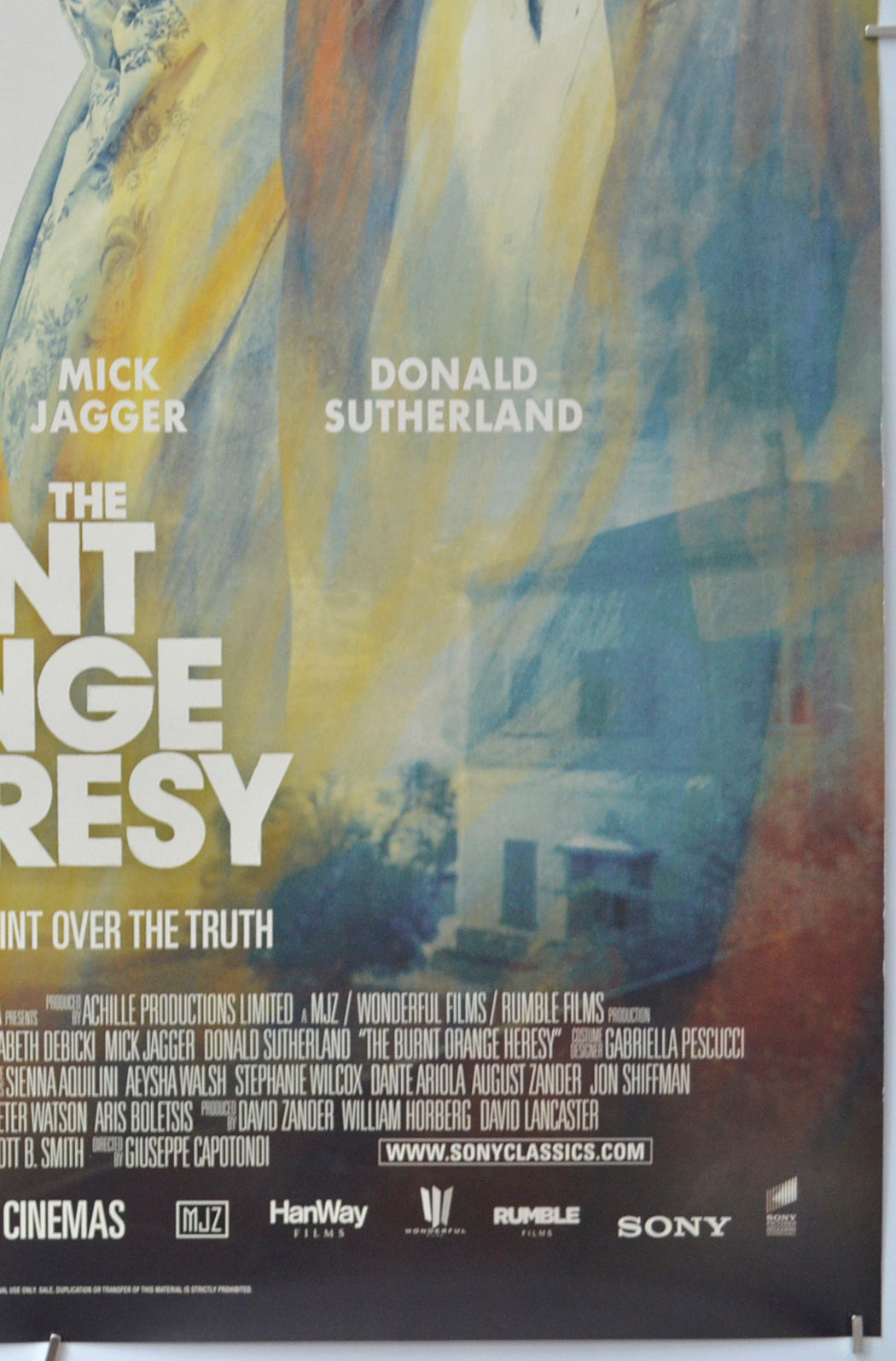 THE BURNT ORANGE HERESY (Bottom Right) Cinema One Sheet Movie Poster