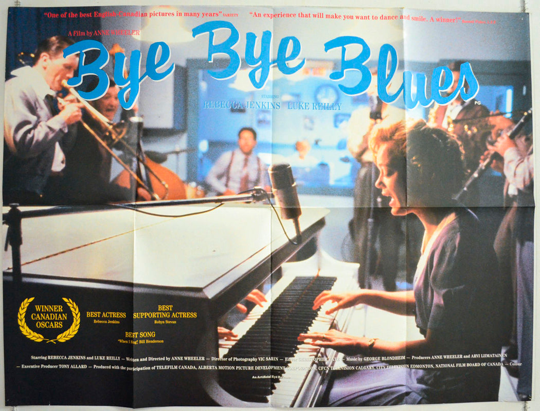 Bye Bye Blues (Winner Canadian Oscar Best Actress, Supporting Actress, Song) Original British Quad Poster - Film Poster - Movie Poster