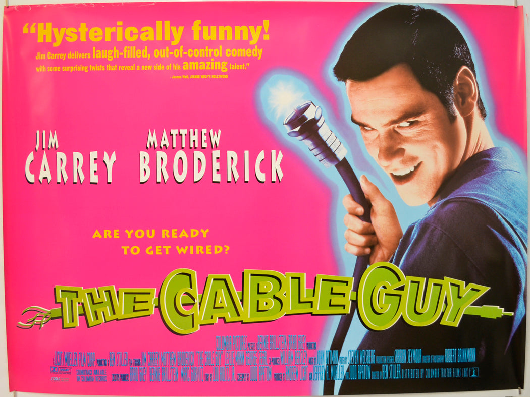The Cable Guy Original Quad Poster - Film Poster - Movie Poster