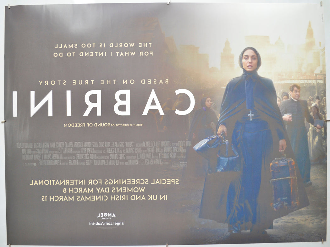 CABRINI (Back) Cinema Quad Movie Poster