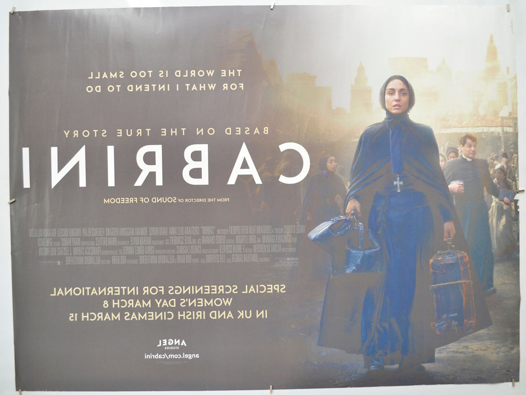 CABRINI (Back) Cinema Quad Movie Poster