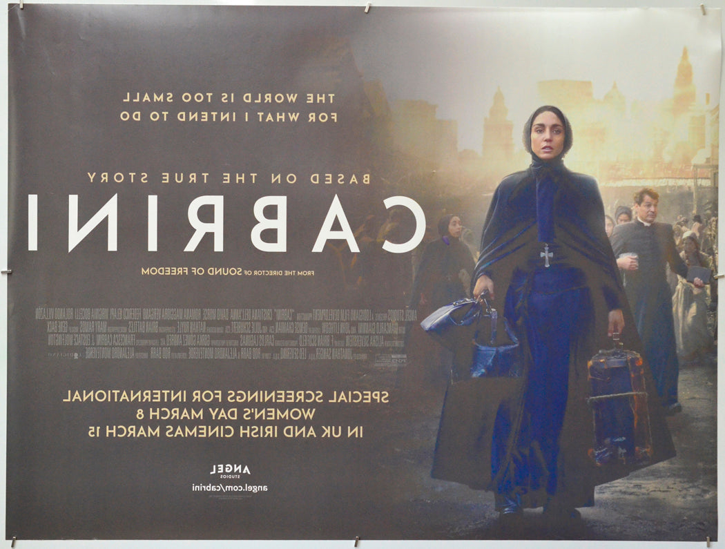 Cabrini (Back) Cinema Quad Movie Poster