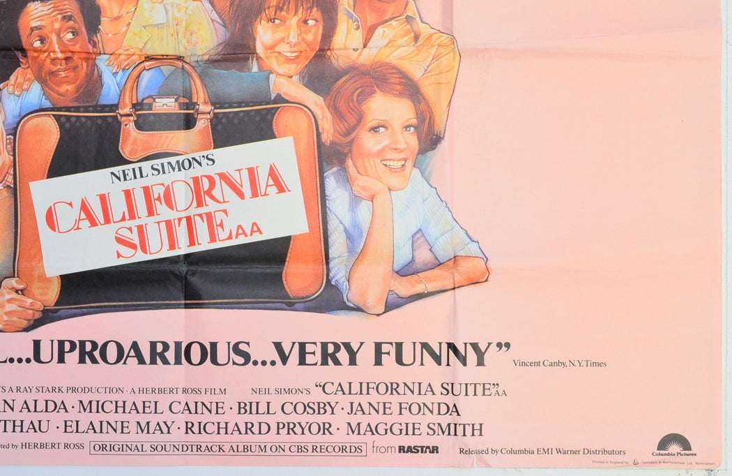 CALIFORNIA SUITE (Bottom Right) Cinema Quad Movie Poster