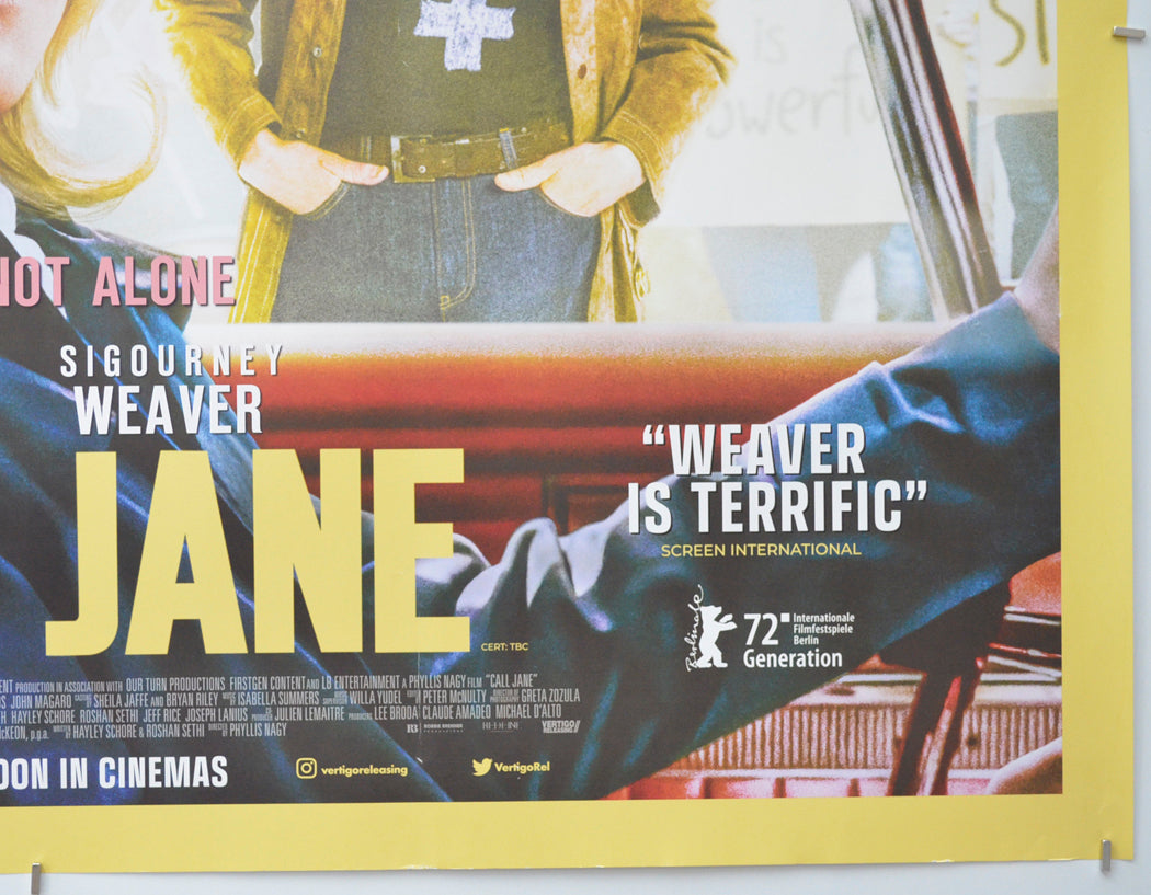 CALL JANE (Bottom Right) Cinema Quad Movie Poster