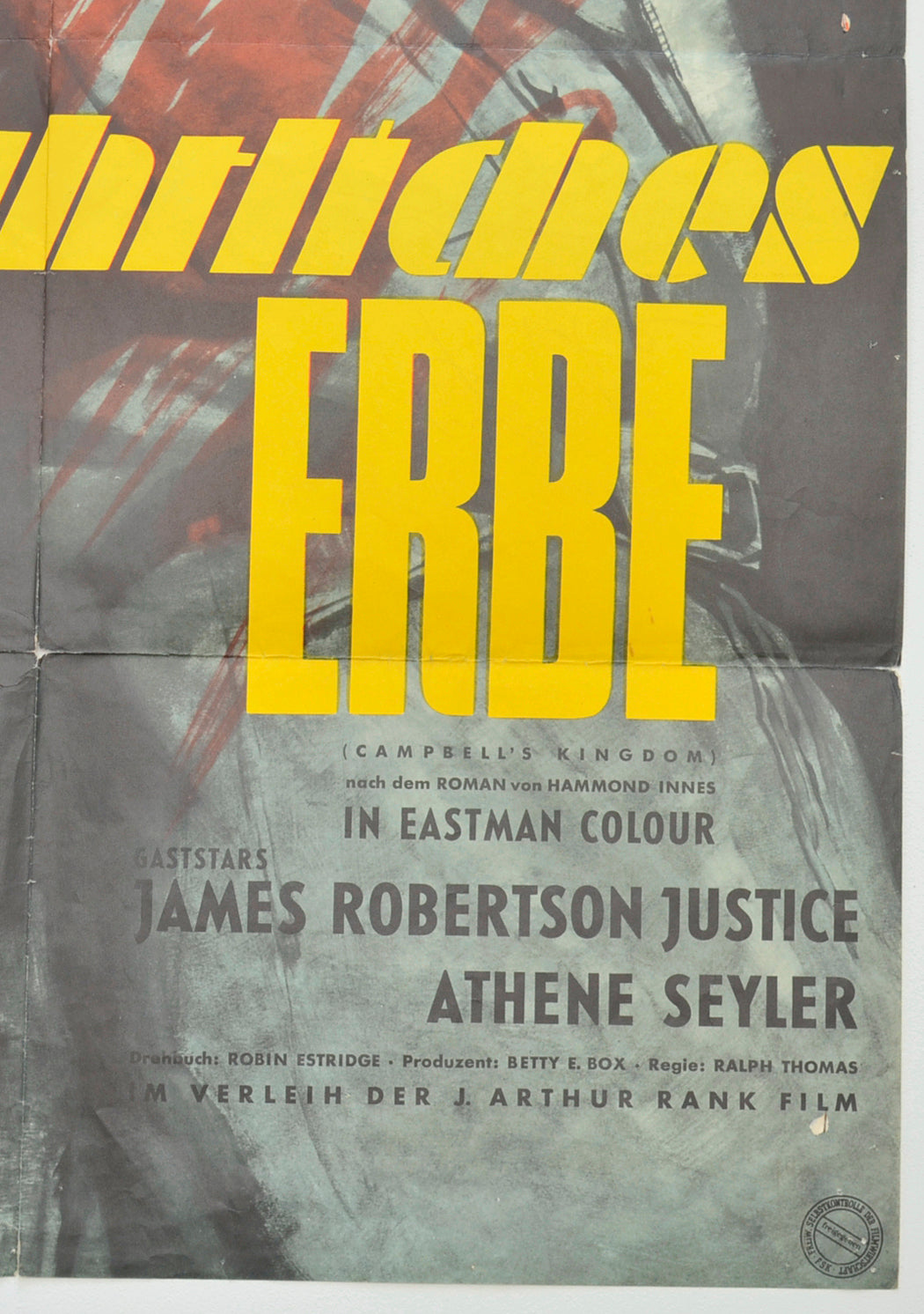 CAMPBELL’S KINGDOM (Bottom Right) Cinema German Movie Poster