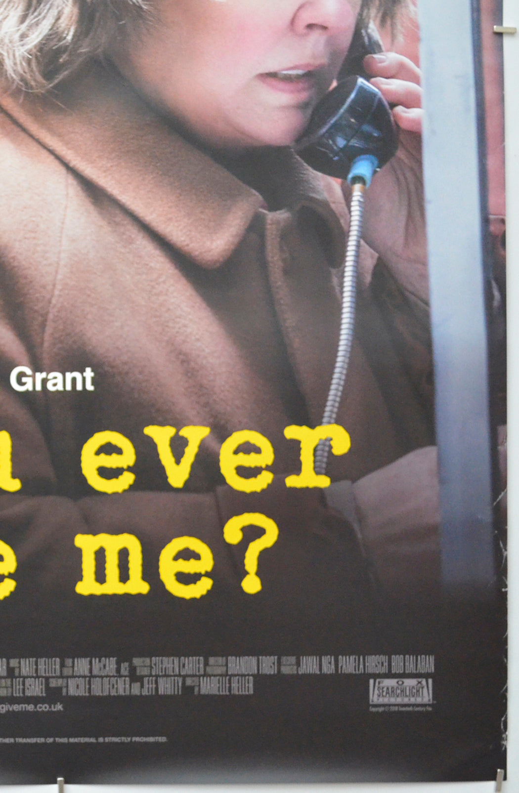 CAN YOU EVER FORGIVE ME (Bottom Right) Cinema One Sheet Movie Poster