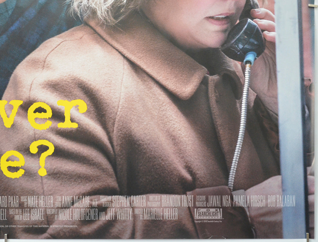 CAN YOU EVER FORGIVE ME (Bottom Right) Cinema Quad Movie Poster