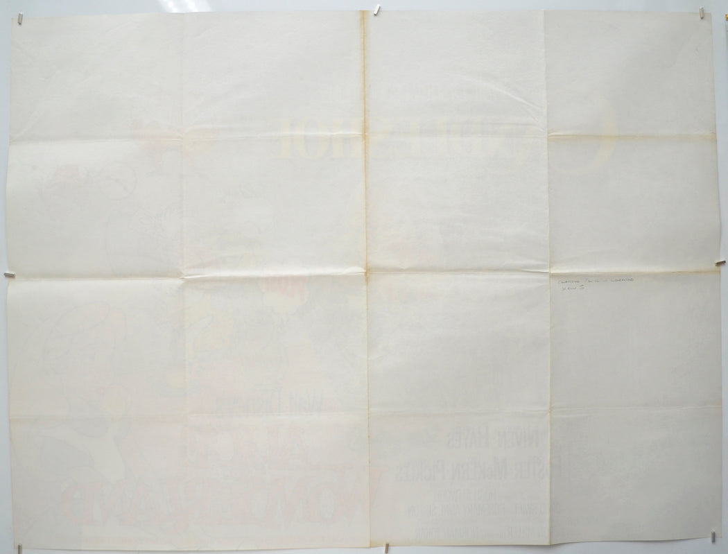 CANDLESHOE / ALICE IN WONDERLAND (Back) Cinema Quad Movie Poster